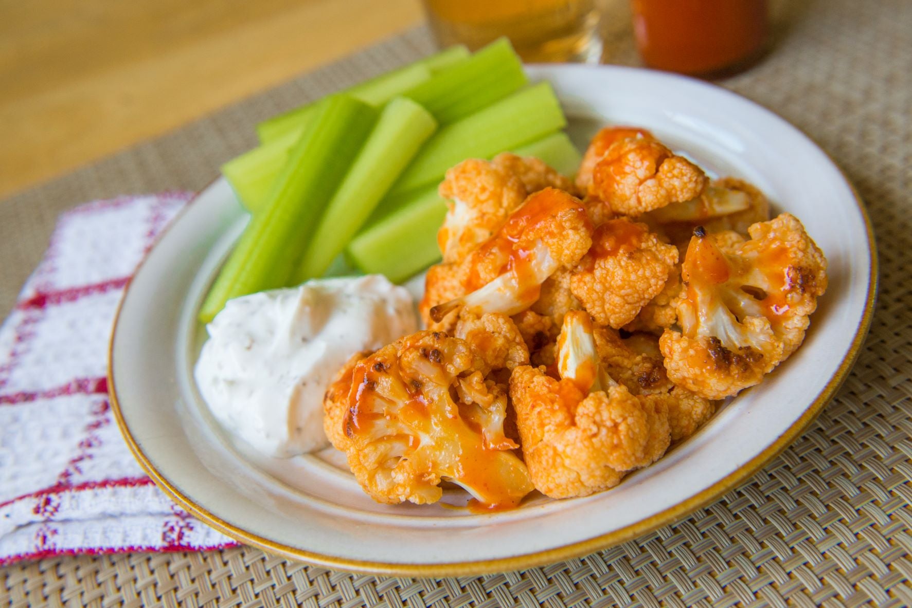 Air Fryer Buffalo Cauliflower Bites Herbal Magic Recipe