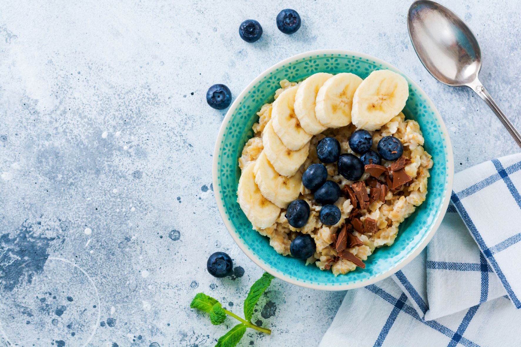 Chocolate Blueberry Banana Oatmeal | Herbal Magic Recipe