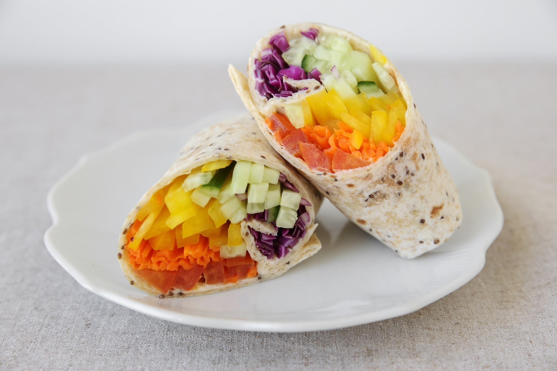 Rainbow Veggie Wrap | Herbal Magic Recipe