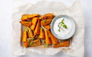 Yummy Yam Fries with Horseradish Dip Recipe you need to try for dinner, or as a side! 