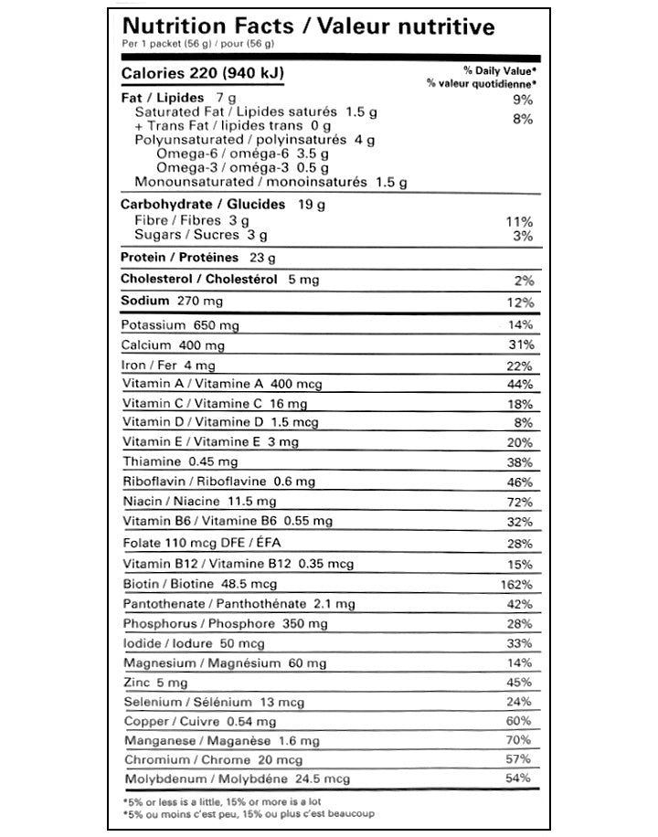 Herbal Magic VHP Meal Replacement Shake Chocolate Nutritional Facts!