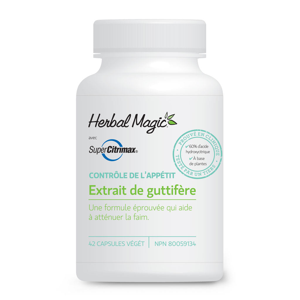 Herbal Magic's Super Citrimax Garcinia Extract French label ingredients.