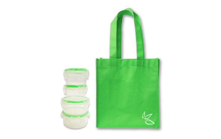Herbal Magic's Lunch Kit Includes 1 Reusable Bag & 4 Reusable Containers