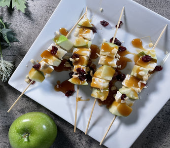 Try Herbal Magic's Brie Caramel Apple Skewers for a sweet treat!