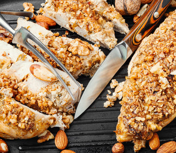 Chicken is a great weight loss ingredient because it helps build muscle, maintain appetite & boost the immune system. See the ingredients, instructions, & serving suggestions for our Almond Crusted Chicken Recipe