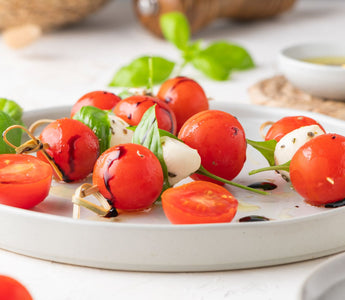 Try Herbal Magic's Caprese Salad Skewers for a light and delicious appetizer!