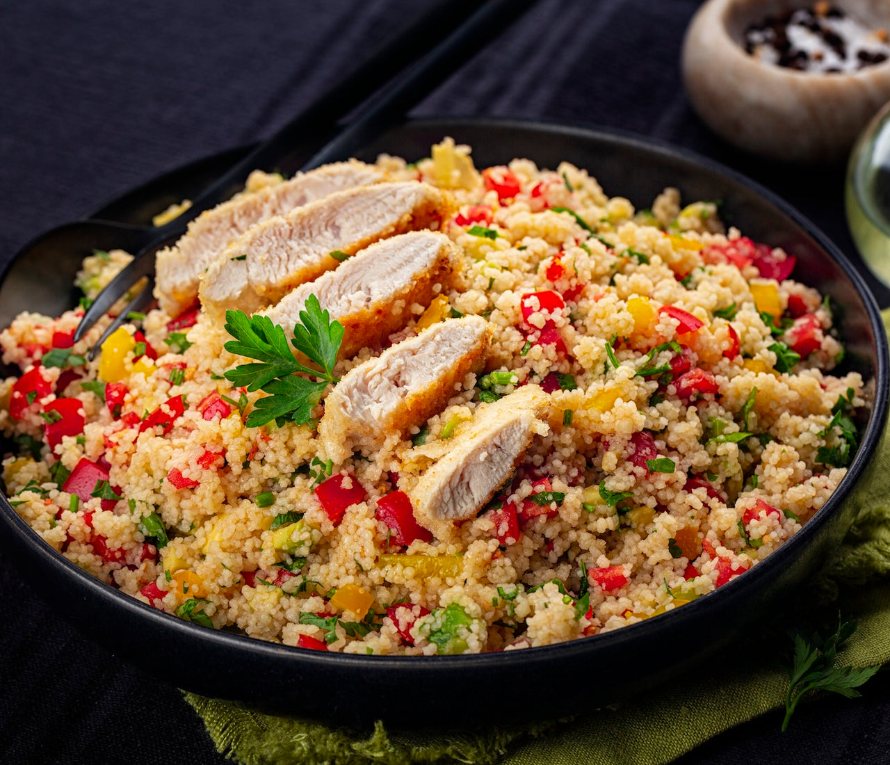 Chicken & Veggie Couscous Salad Herbal Magic Recipe