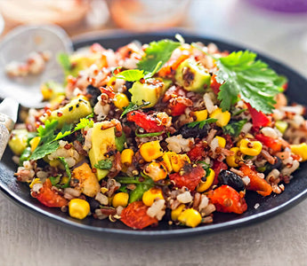 Mexican Bean, Rice and Quinoa Salad Recipe