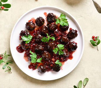 Try Herbal Magic's Mini Cranberry Glazed Turkey Meatballs Recipe to kick off you holiday dinner party!