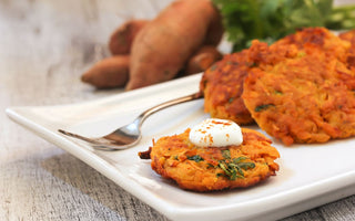 Try Herbal Magic's Mini Sweet Potato Latkes for a crunchy, delicious snack or appetizer!