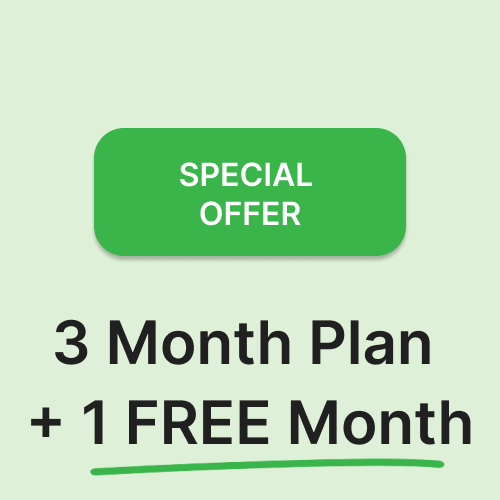 3 Month Weight Loss Plan + 1 FREE Month