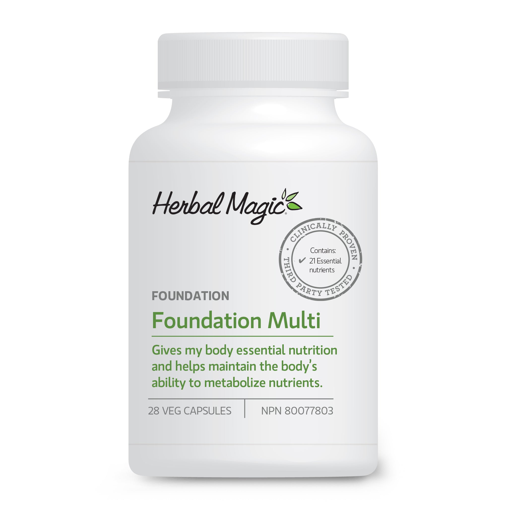 Herbal Magic's Foundation Multivitamin helps avoid nutritional deficiencies during weight loss.